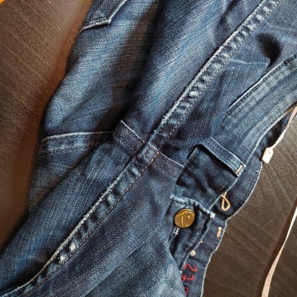 Levi's Dark Wash Skinny Jeans w Pockets 27 GUC - Picture 8 of 16